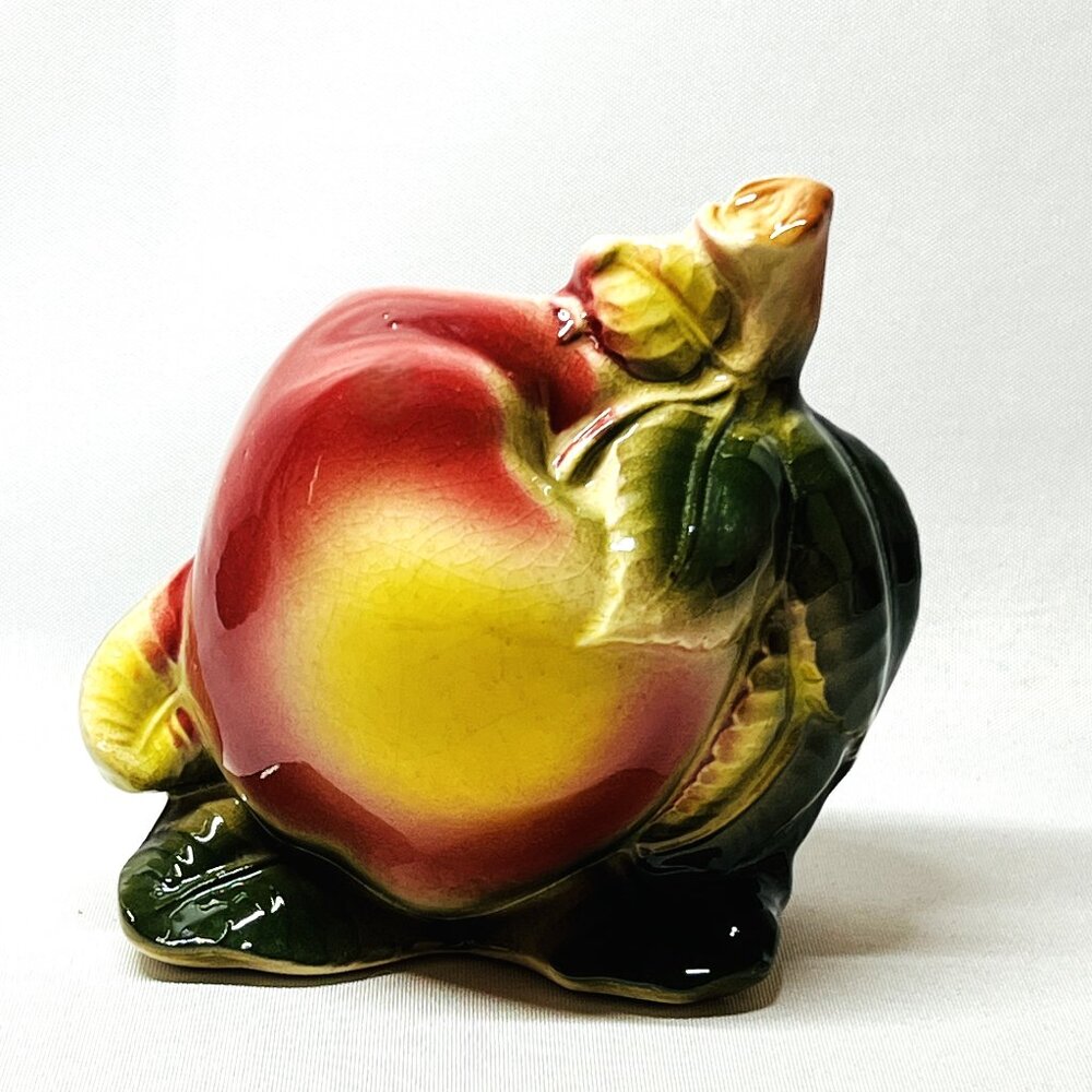 Occupied Japan Apple Pocket Vintage Countertop Planter Pottery Farmhouse